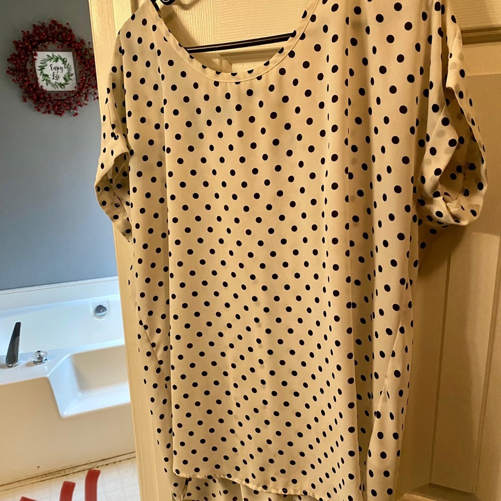 Polka dot blouse